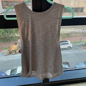 Grey lululemon muscle tank, size 6